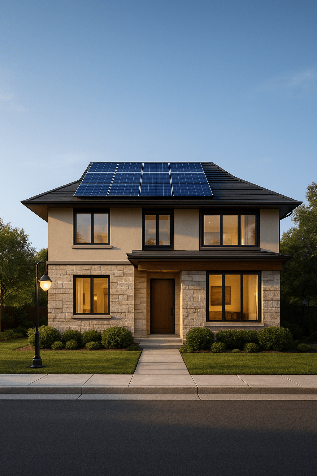 Solar house - lights off