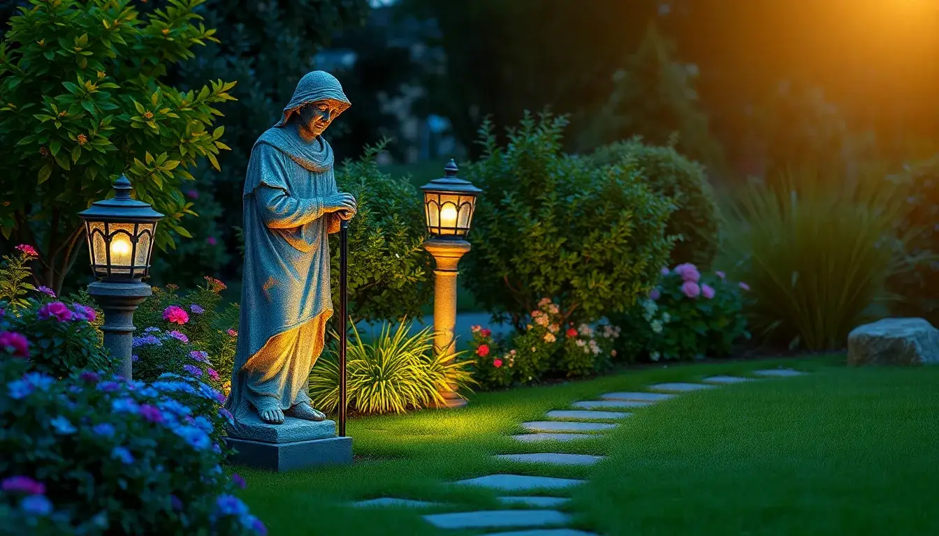 Best Solar lights for garden statues