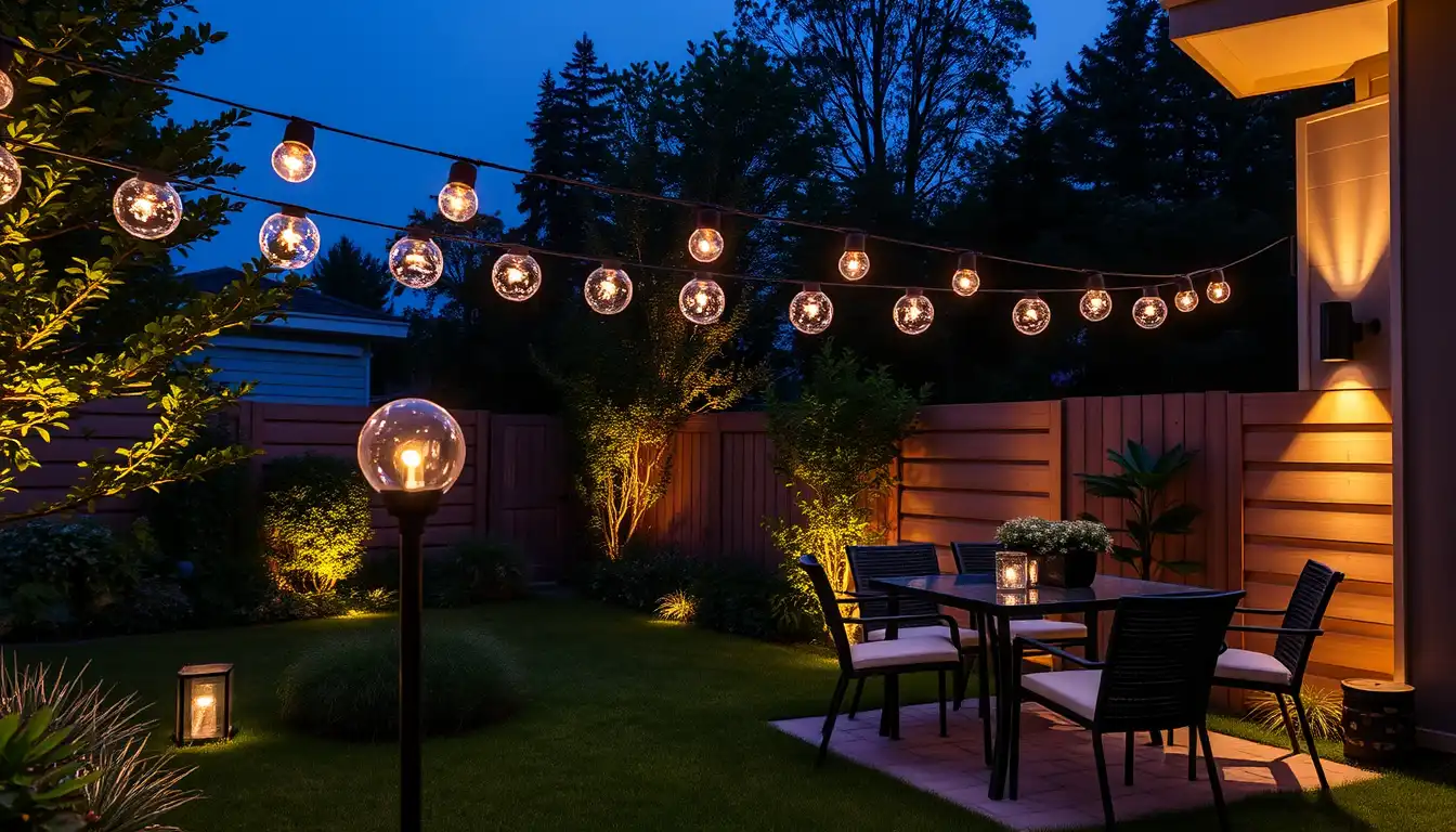 Glass solar lights for patio ambiance