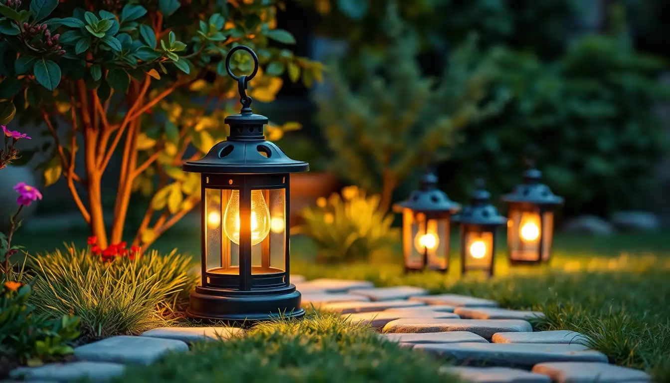 LANTERN STYLE SOLAR LIGHTS