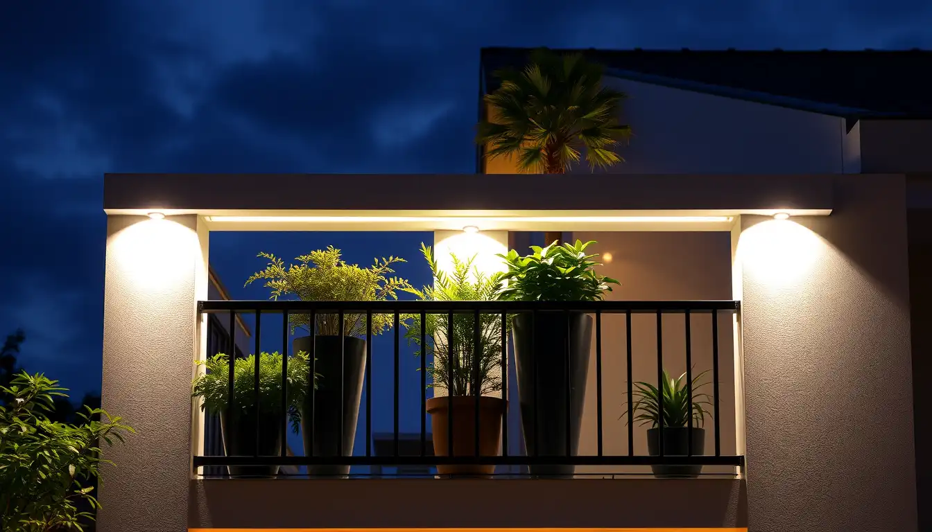 SOLAR LIGHTS FOR BALCONY RAILING