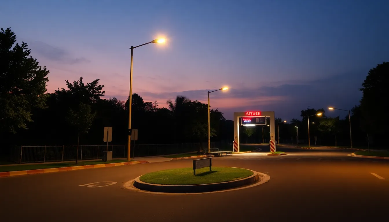 Security Checkpoint Solar Lights