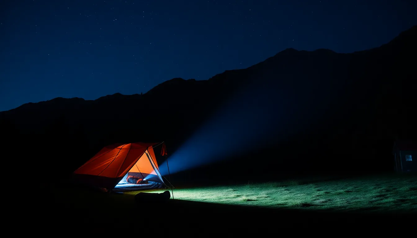 Solar flashlights for camping and emergencies