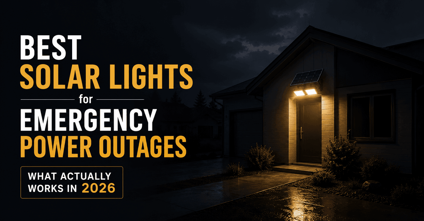 Best Solar Lights for Emergency Power Outages: What Actually Works in 2026