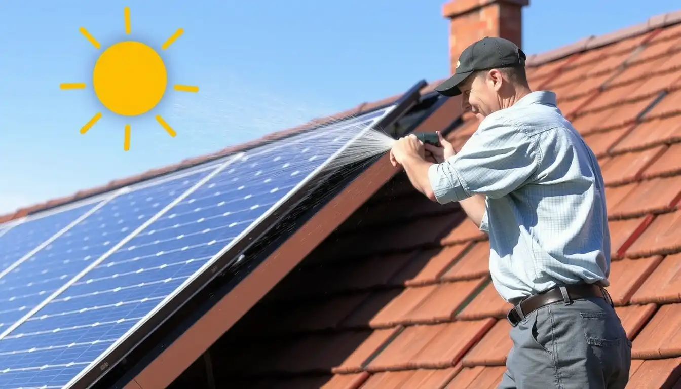 CAN I SPRAY WATER ON MY SOLAR PANELS