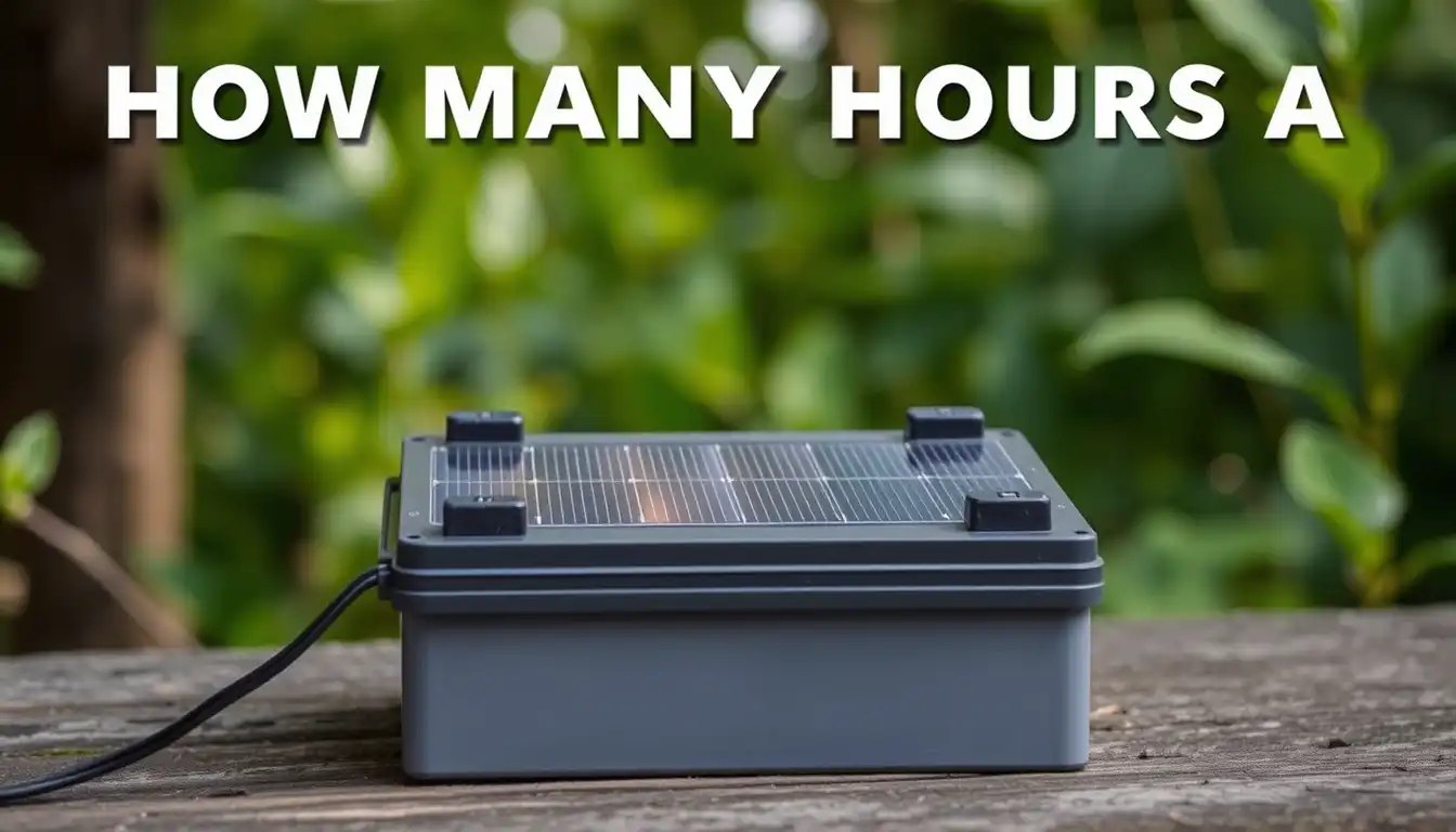 HOW MANY HOURS WILL A SOLAR BATTERY LAST