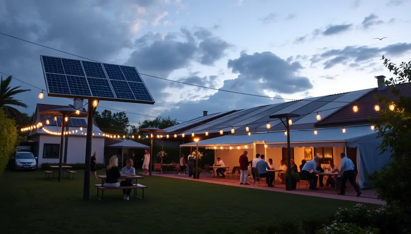 Solar Lighting Systems for Community Centers Events and Gatherings