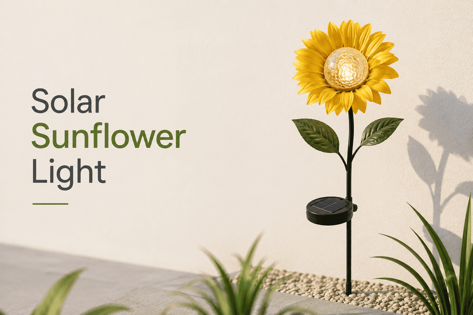 Solar Sunflower Light