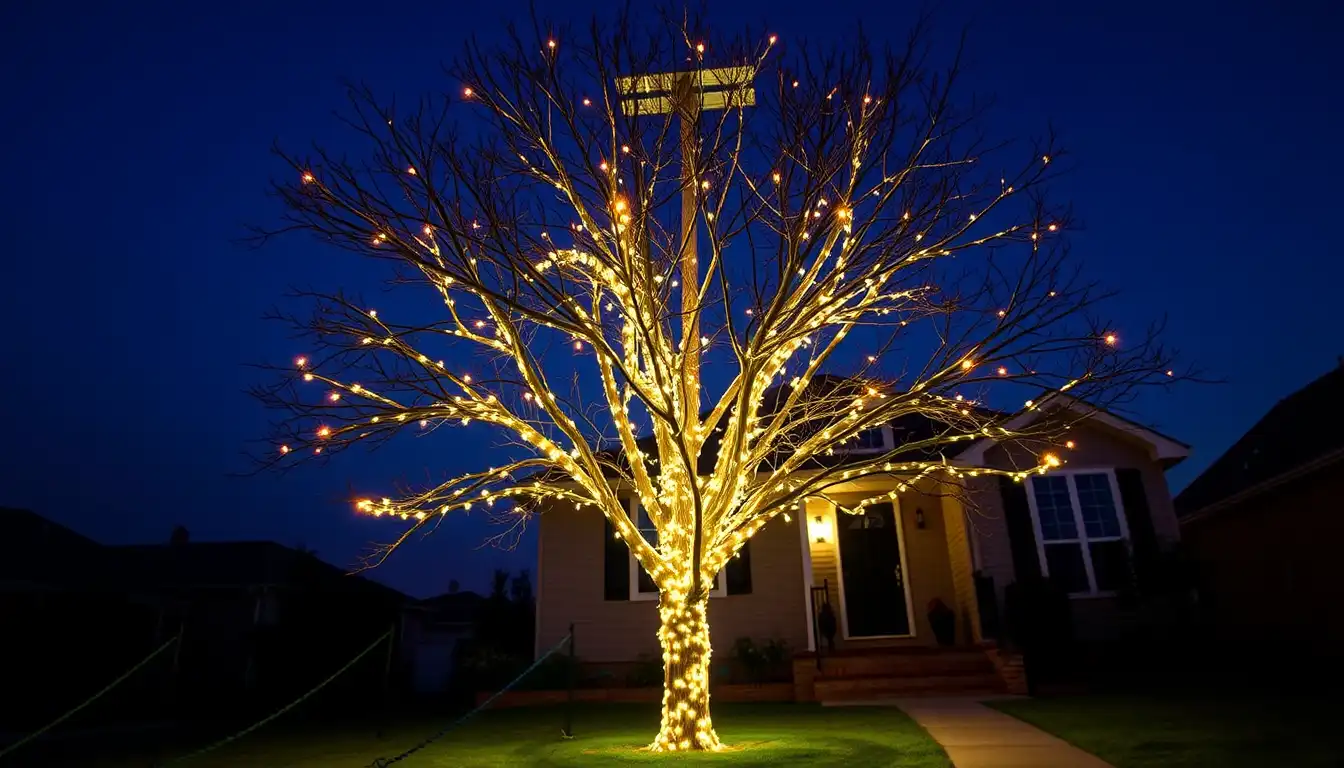Solar Tree Lights Outdoor