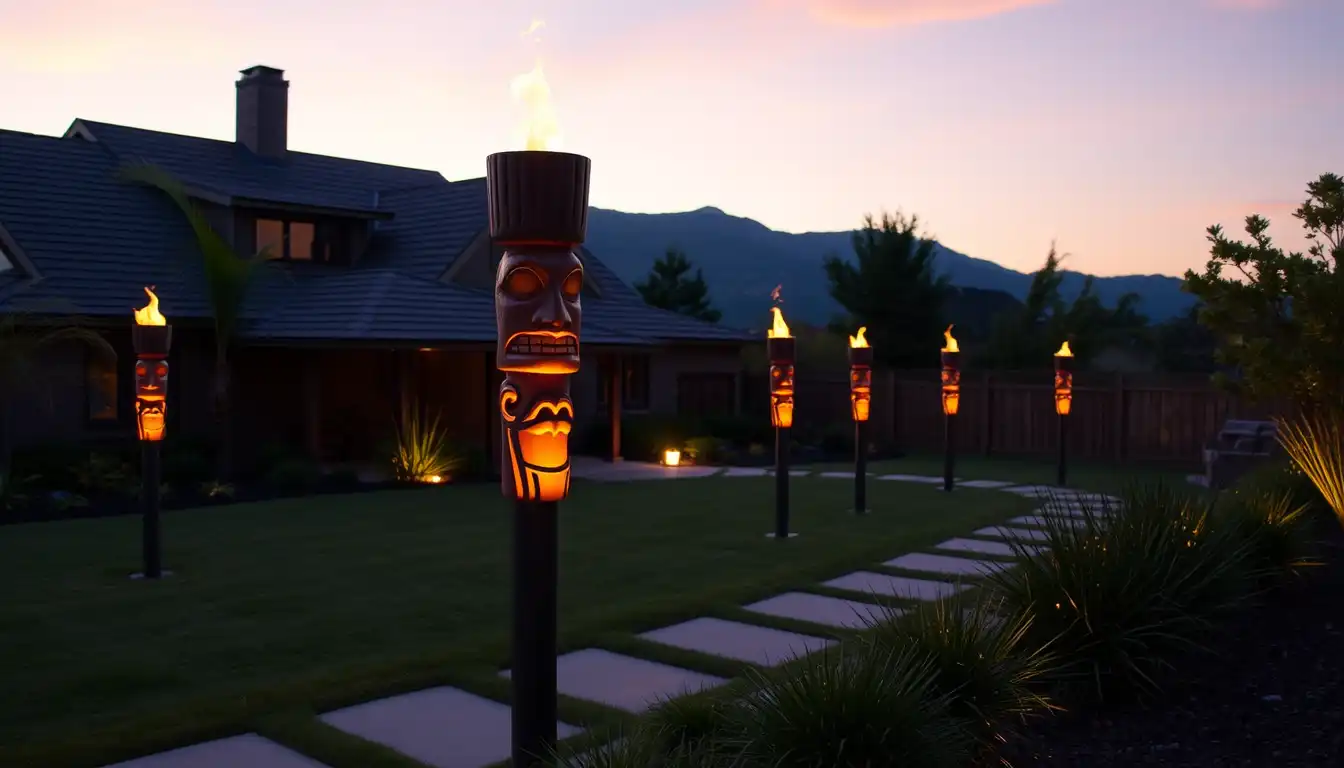 Tiki Torch Solar Lights