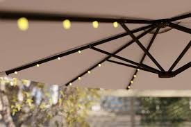 Patio Umbrella with Solar Lights