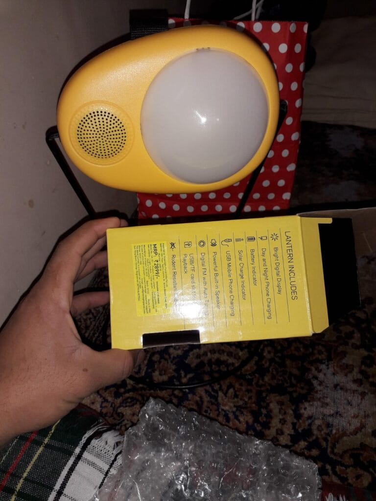Sun King Boom, Lantern With Built-In Radio
