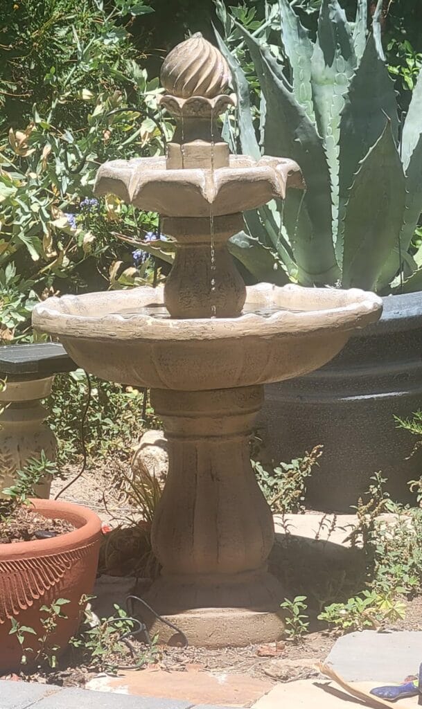 Best for Cold Climates: Sunnydaze Solar Bird Bath