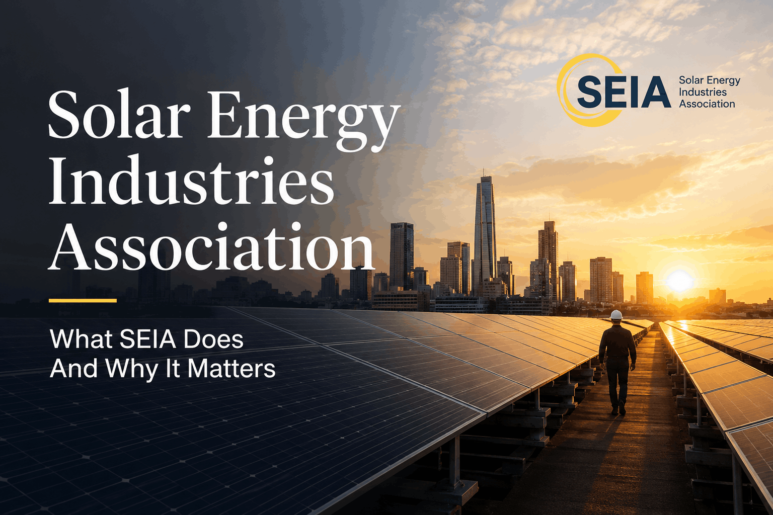 Solar Energy Industries Association What SEIA Does And Why It Matters