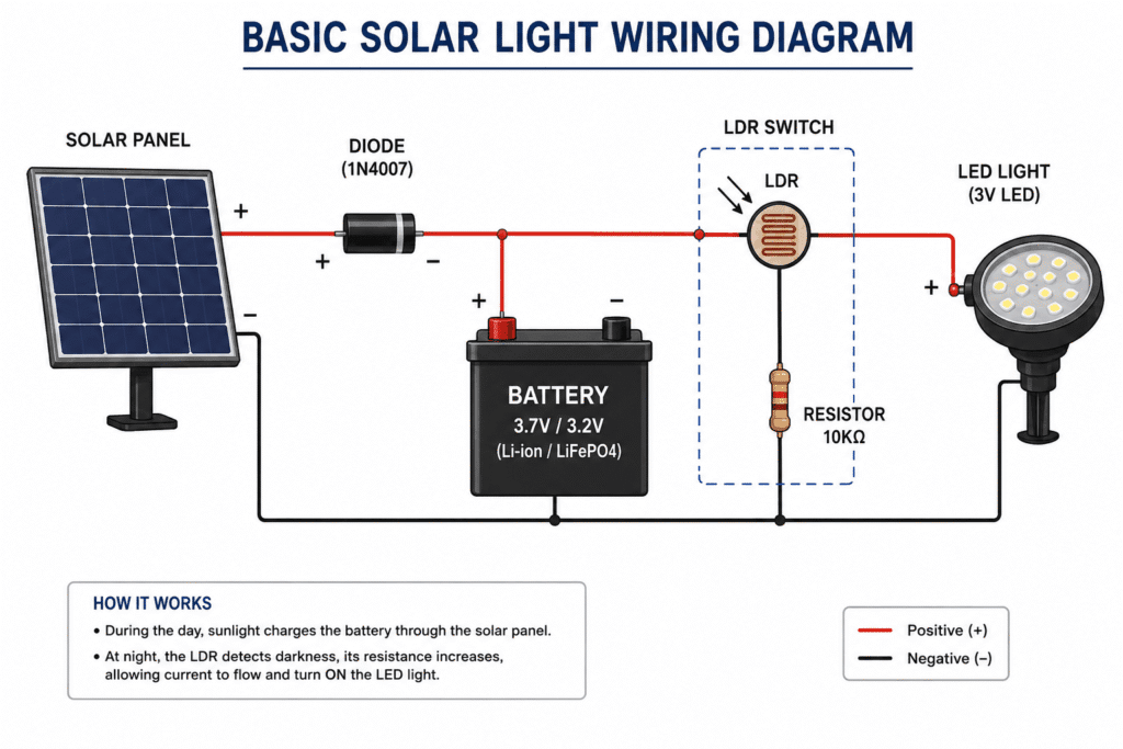 Custom Wiring for Solar Security Lights or Motion-Sensor Lights
