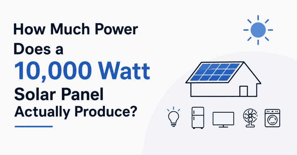 How Much Power Does a 10,000 Watt Solar Panel Actually Produce