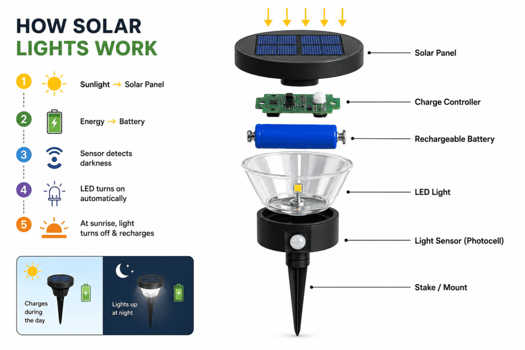 How Solar Lights Actually Work (Quick Primer)