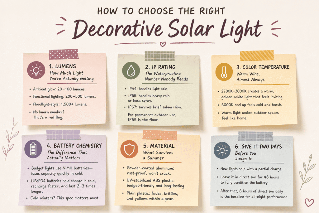 How to Choose the Right Decorative Solar Light