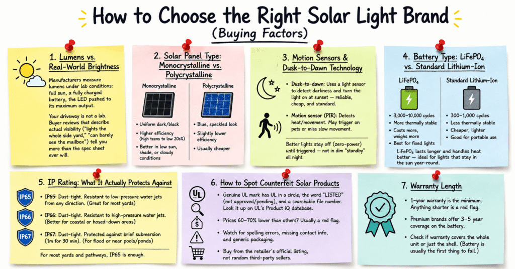 How to Choose the Right Solar Light Brand (Buying Factors)