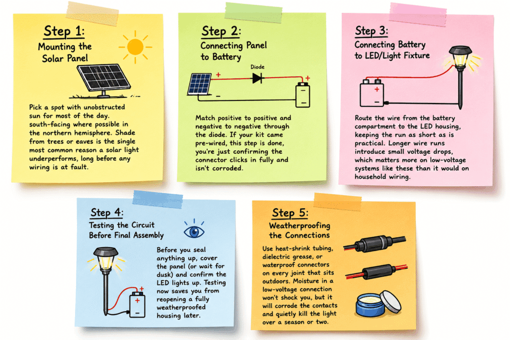 How to Wire a Solar Light Step-by-Step Installation