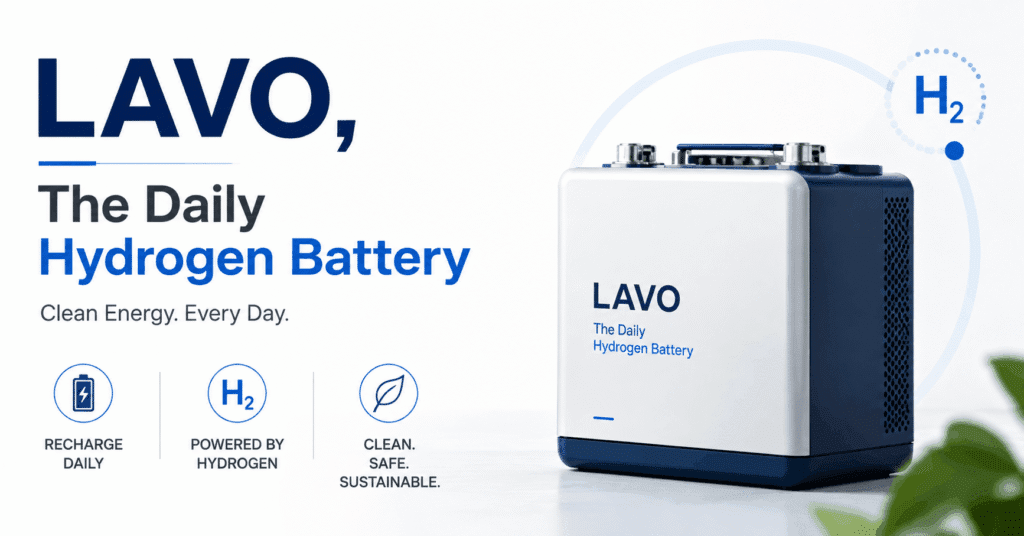 LAVO, The Daily Hydrogen Battery