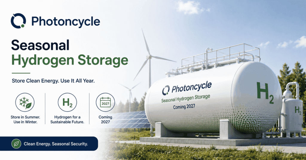 Photoncycle, Seasonal Hydrogen Storage (Coming 2027)