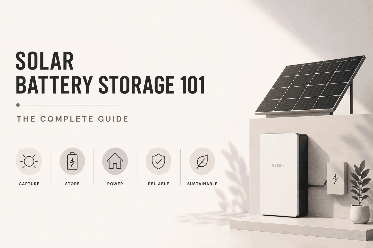 Solar Battery Storage 101