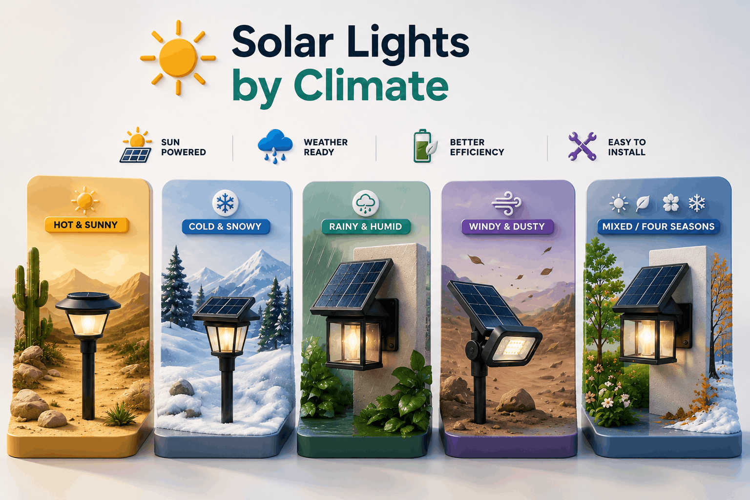 Solar Lights by Climate