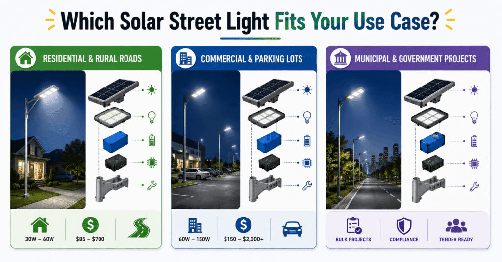 Which Solar Street Light Fits Your Use Case
