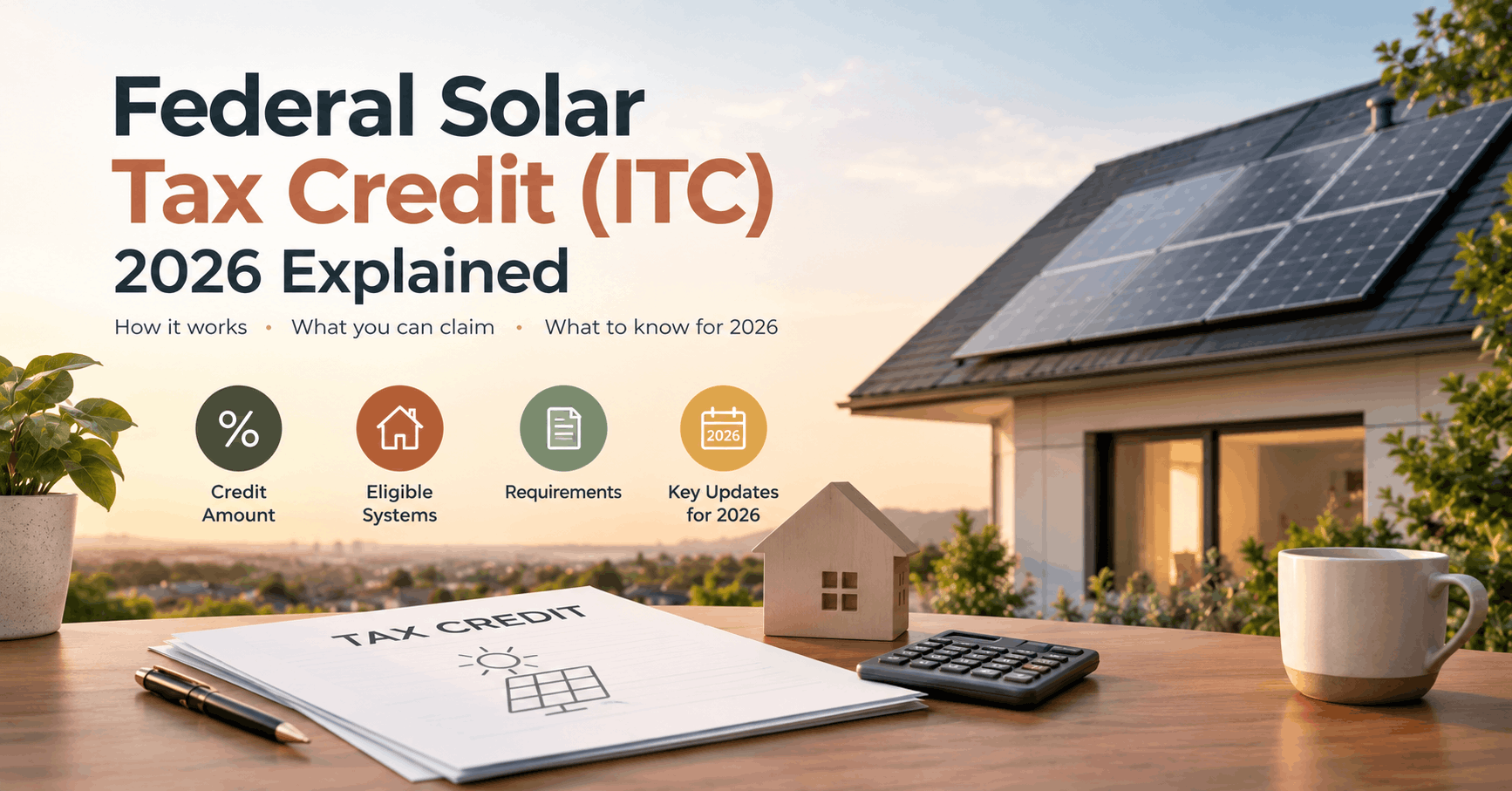 Federal Solar Tax Credit (ITC) 2026 Explained