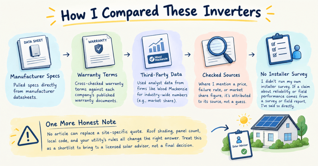 How I Compared These Inverters
