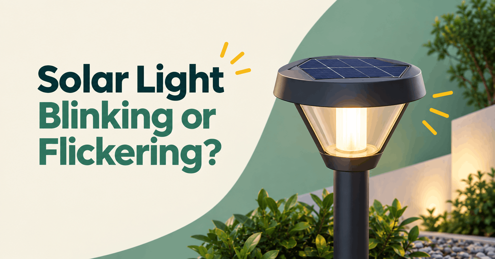 Solar Light Blinking or Flickering