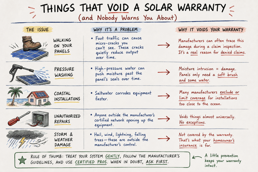 Things That Void a Solar Warranty (and Nobody Warns You About)