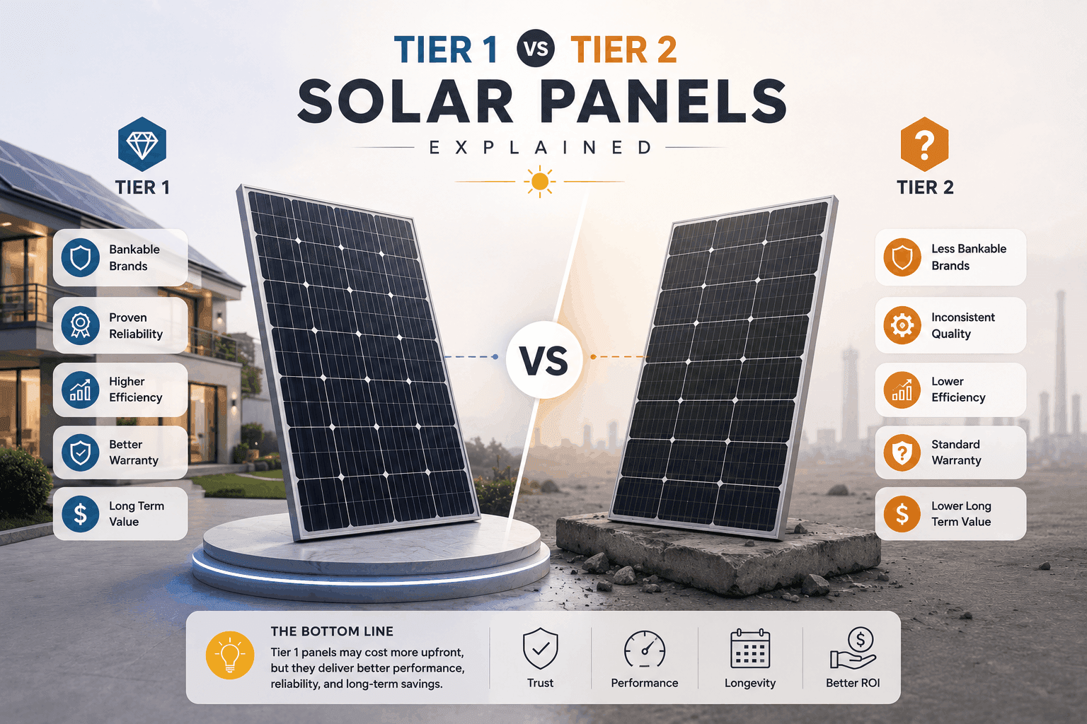 Tier 1 vs Tier 2 Solar Panels Explained