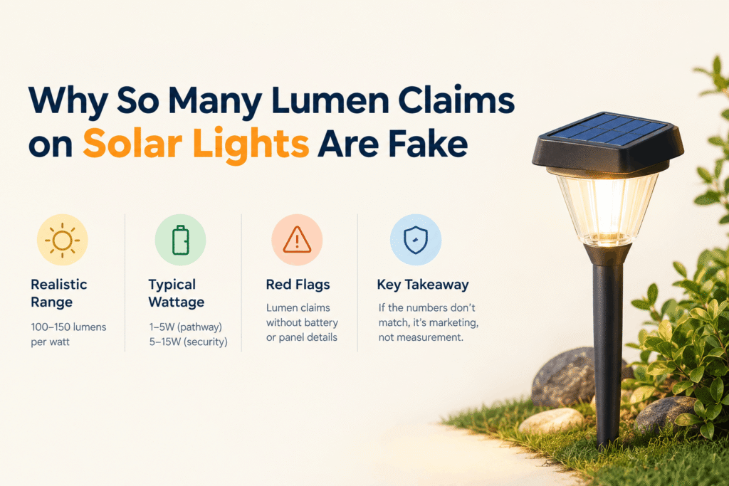 Why So Many Lumen Claims on Solar Lights Are Fake