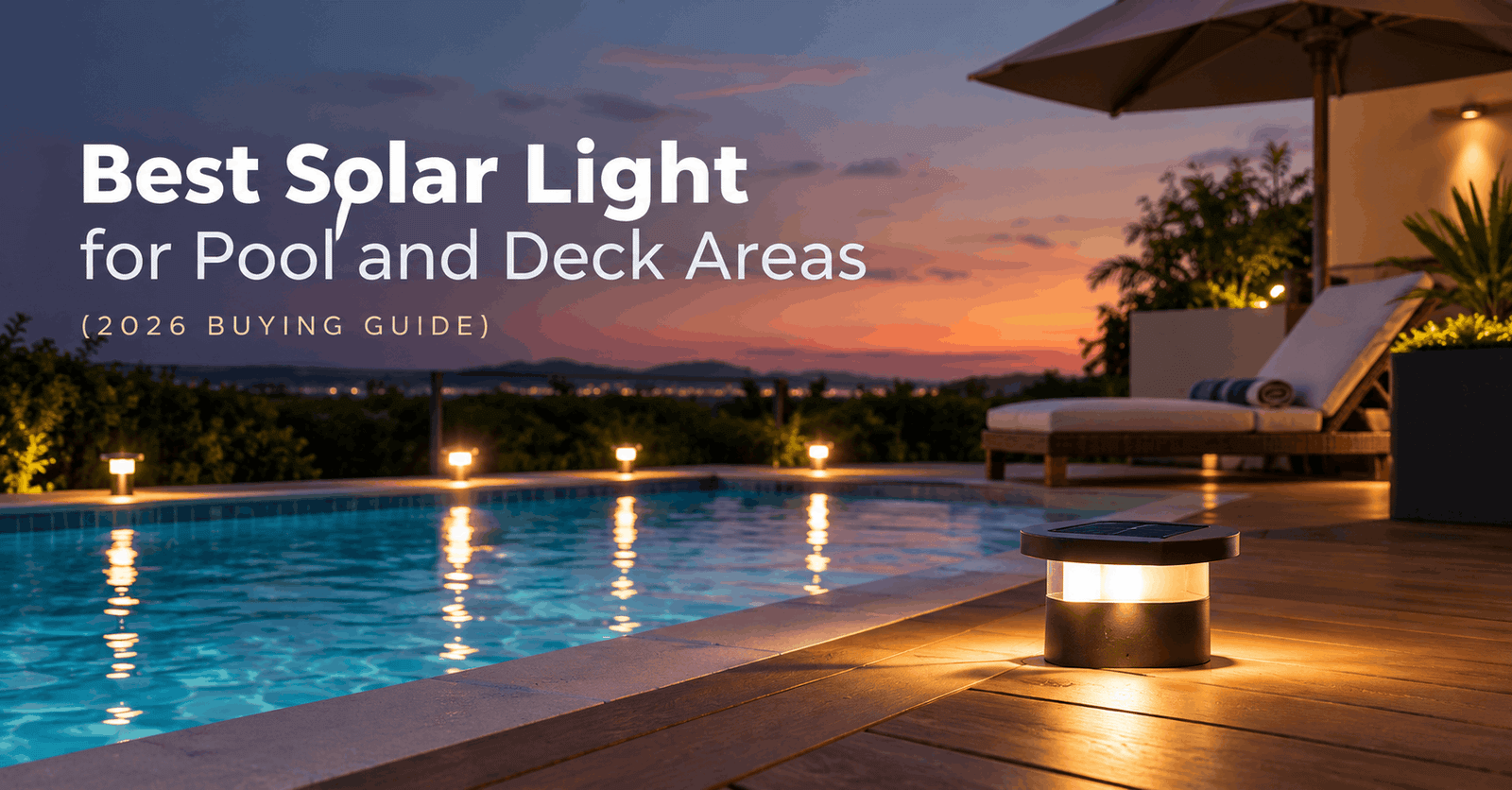 Best Solar Light for Pool and Deck Areas (2026 Buying Guide)