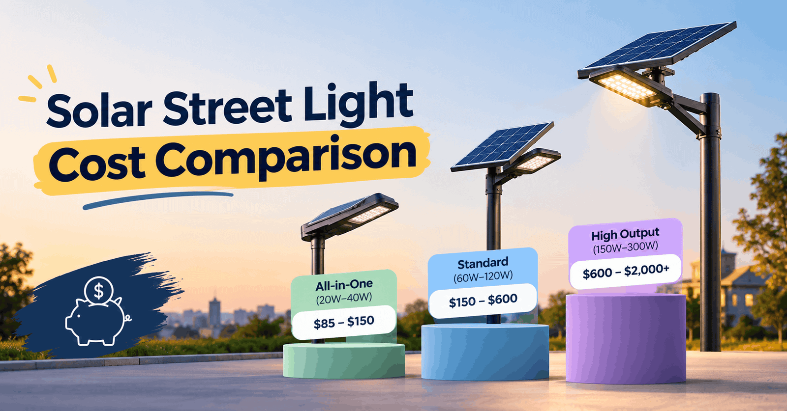Solar Street Light Cost Comparison (Chart)